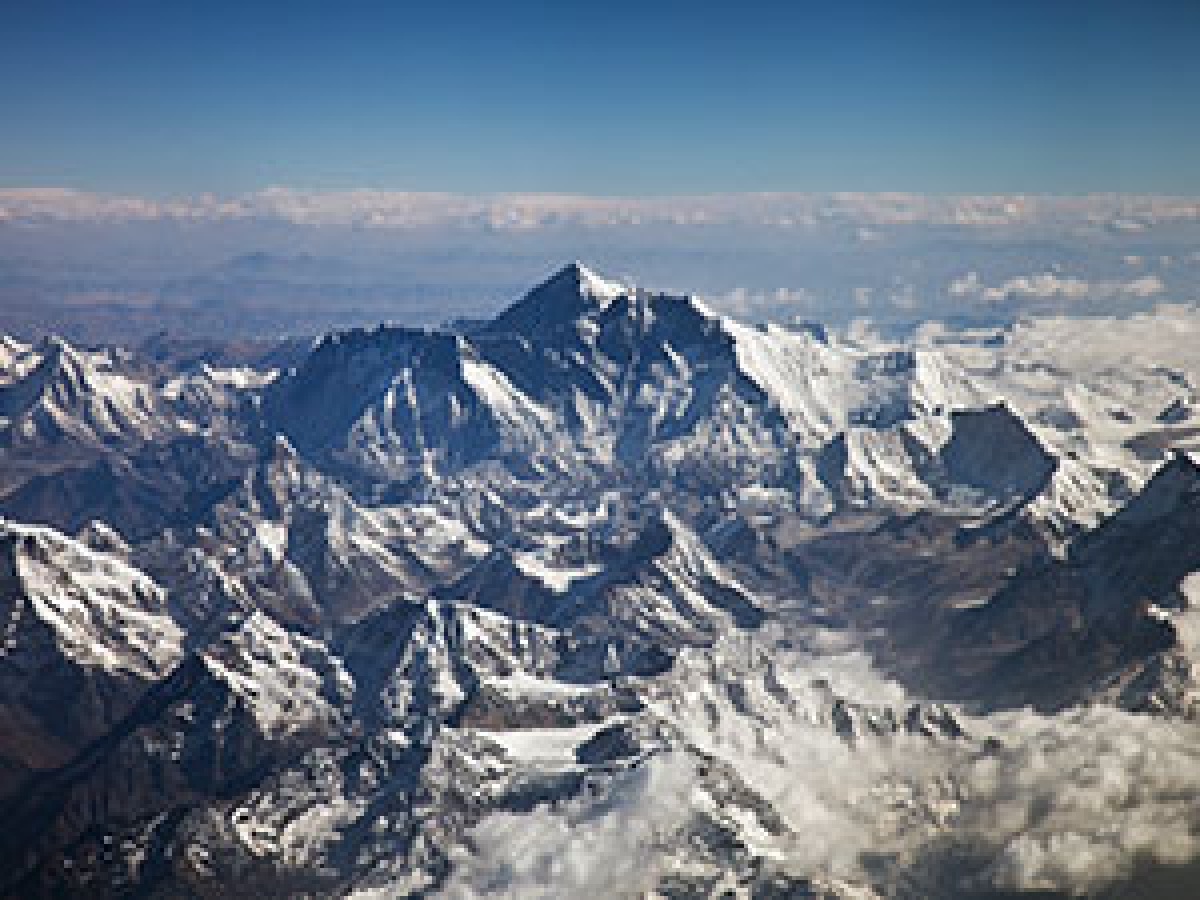 Mountains are very beautiful in winter